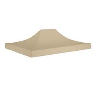 vidaXL Toit de tente escamotable – Toile de chapiteau 4,5x3 m Beige 270 g/m²