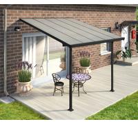 Toit de terrasse en polycarbonate Feria Palram - Canopia 3 x 3,05 m gris