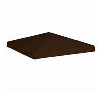 Toit de tonnelle 3 x 3 m marron - Tissu polyester de 310 g/m² de qualité supérieure pour cadre de tonnelle - Résistant aux intempéries et durable - Idéal pour le jardin, la terrasse et l'extérieur