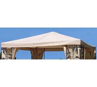 Toit de tonnelle imperméable de rechange Différents types et couleurs 3 x 3 m wasserdicht (PVC) beige