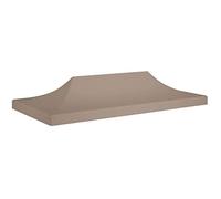 Toit de Tente de Réception 3x3 m Beige 270 g/m² Remplacement Pavillon vidaXL