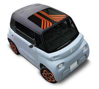 Toit Design 06 (Orange) - Pare Soleil conçu pour Citroën AMI, Opel Rocks-e, Fiat Topolino