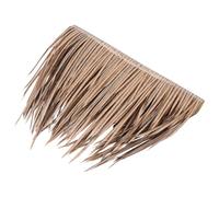 Toit en Chaume Artificiel Réaliste en Plastique pour Gazebo Rétro | Texture Authentique, Effet Décoratif Tropical, sans Entretien, pour Comptoirs de Bar, Toits D’abri