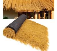 Toit En Chaume Artificiel,Rouleaux De Palmier Synthétique De Style Mexicain,Toiture En Chaume Imperméable Tiki,Pour Housses De Parasol De Jardin(1x13m(39.4x511.8in))