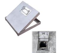 Toit Fenêtre de Basement Window Well Cover, Crawl Space Door Combo, Stainless Steel Lockable Manhole, for 30x45in(20x21"/50.80x53.34cm)