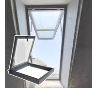 Toit Fenêtre de Couvercle de puits lumière, for une sortie sécurisée, couvercle fenêtre d'observation terrasse ventilée, toit maison à(60x50cm/23.6x19.7in)
