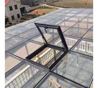 Toit Fenêtre de Fenêtre de toit maison avec panneau transparent, éclairage à ventilation manuelle for véranda(70x55cm/27.6x21.7in)