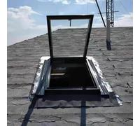 Toit Fenêtre de toit Fenêtre de toit personnalisable, fenêtres hautement étanches pour une protection contre la pluie et le froid, avec double vitrage trempé(20x32in(51x81.2cm))