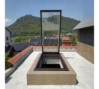 Toit Fenêtre De Toit Fenêtres De Toit En Verre Tremp,Fenêtre Scellée Pour Sous-Sol,Lucarne Ouverture,Trappe D'accès Encastrée Pour Grenier,Éclairage Toit Incliné Et Plat(LxW 50x75cm/19.7x29.5in)