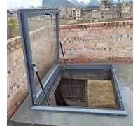 Toit Fenêtre de toit Lanterneau domestique pour sous-sol/grenier/véranda, Fenêtre pour maison/usine/entrepôt, Trappe d'accès au toit de 50/55/60/65/70/80 cm(40x40cm/15.7x17.7in)