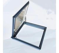 Toit Fenêtre De Toit Skylight Fenêtre Avec Double-couche De Verre Trempé,Lucarne Ouverture,Couverture De Lucarne Pour Chambre Ensoleillée,Fenêtre Scellée Pour Sous-Sol(LxW 26x16in/65x40cm)