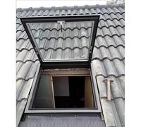 Toit Fenêtre de toit Skylights personnalisables pour grenier/salle de soleil/sous-sol, Fenêtre de vue du toit du ménage avec sceau, Escape Hatch avec verre trempé(31x35in(79x89cm))