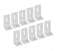 Toit hors réseau pour bateau de camping-car 10 W 100 W panneaux compatibles avec toits en métal composite, systèmes de rail, panneau solaire à 90 degrés, support en L en aluminium pour alliage (10
