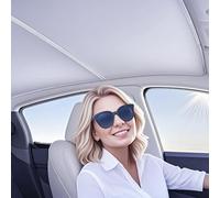 Toit Pare-Soleil pour Tesla Model Y Juniper 2025 [Ne s'affaisse jamais, revêtement Nano-Cristal de Glace] Toit Pare-Soleil en Verre à Isolation Thermique de 3e génération
