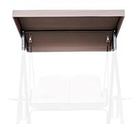 Toit pour balancelle 2 places, toile de remplacement kaki pour balancelle de jardin d'extérieur, couverture auvent imperméable pour hamac de terrasse(152x124cm)