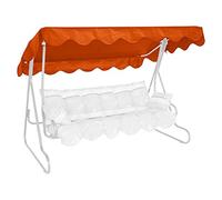 Toit pour balancelle 210 x 145 cm Qualité PE, Couleur terre - (balancelle non-incluse)
