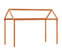 Toit pour lit d'enfant en pin massif marron ciré 207 x 80,5 x 151,5 cm avec côté ouvert pour enfants de moins de 6 ans, montage facile, protection stable et lieu de retraite ludique