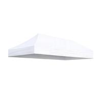 TERRE JARDIN Toit de Rechange pour tonnelle Pliante 3 x 6 Professionnelle - - Blanc