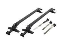 Toit Rail Transversaux Barre Toit Universelle Verrouillable pour Voiture Aluminium Noir Porte-Bagages Pièce Modification 1 Paire Galeries(D100-110cm)