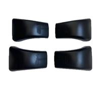 Toit Rail Transversaux pour Toyota pour Highlander 2015-2019 Barre Toit Rail Coque Extrémité Couverture Porte-Bagages 4 Pièces Galeries(Noir)