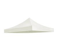 TERRE JARDIN - Toit de Rechange Tonnelle de Jardin Exterieur, Pliable, 3 x 3 m, Blanc, Professionnel - Pergola Jardin Exterieur, Imperméable 250 g/m², Anti UV - Réceptions, Marchés, Camping - - Blanc