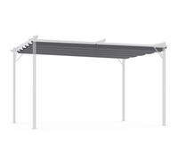 IDMarket - Toit rétractable de Rechange Gris Anthracite pour pergola Toit rétractable 3x4 M