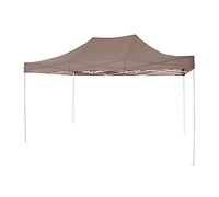Toit Taupe à pavillon Polyvalent 3 x 4,5 m, Housse en Polyester 160 g/m², revêtement PU, Taupe