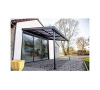 habrita Toit terrasse aluminium avec toit amovible – 12,04 m² – gris anthracite