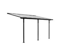Habrita Pergola en Aluminium Gris et Polycarbonate (307x501x299cm) - TT 3050 AL