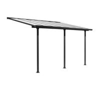 Toit-terrasse aluminium 12,83 m² - 418 x 307 cm - Gris anthracite