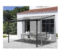 Toit-terrasse aluminium 9,21 m² - 300 x 307 cm - Gris anthracite