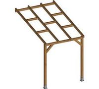 Chalêt-Jardin Pergola en Bois Traité Autoclave Sans Couverture 3x2m - 05-704947