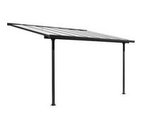 Toit-terrasse aluminium 9,21 m² - 300 x 307 cm - Gris anthracite