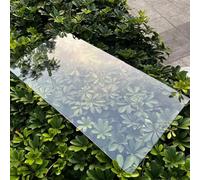 Toiture en acrylique transparent résistant aux UV pour auvents extérieurs et abris auto - Panneau d'éclairage du jour imperméable (1 m x 8 m) - Solution de revêtement en polycarbonate durable