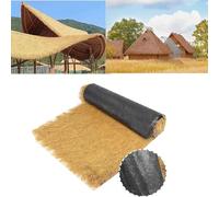 Toiture en chaume artificiel, Rouleau de chaume artificiel for toiture de bar Tiki, Palapa, Duck Blind(1 * 10m(3.2 * 32.8ft))