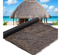 Toiture En Chaume Synthétique Gris, Toiture En Gazon Synthétique For Bars Tiki, Piscine, Jardin, Clôture Décorative Résistante Aux Intempéries Et Sans Entretien, Pare-soleil(1*13m(3.2*42.6ft))