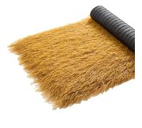 Toiture en chaume synthétique, paillasson en Fausse Paille réaliste avec Support en Caoutchouc, imperméable for tonnelle, terrasse et décoration intérieure et extérieure(0.5x12m(19.7x472.4in))