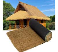 Toiture En Chaume Synthétique Pour Bar Tiki, Rouleaux De Chaume Synthétique, Toiture En Chaume Mexicaine Décorative Pour Clôture, Cabane, Jardin, Abris De Jardin(Yellow,1x5m (3.3x16.4ft))