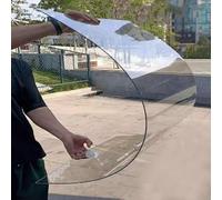 Toiture en Polycarbonate Transparent de 2 mm, Panneau de Remplacement pour abri de Jardin, Protection UV, imperméable, pour Serre, auvent, abri de Voiture, châssis Froid, Facile à Plier, 0,5