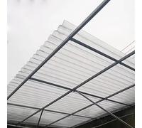 Toiture Transparente de 2 mm d'épaisseur, tôle ondulée, Plaque de Protection Contre la lumière du Jour en PRFV, Couverture de Garage Ignifuge, Anti-Pluie et Anti-UV, Panneau de Remplacement