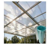 Toitures en Fibre de Verre Panneaux Lumière Isolation Anti Pluie en Transparent pour Extérieur, Serres, Abris Jardin, Abris Voiture, Panneau Remplacement Jardin(0.8x15m/2.62x49.2ft)