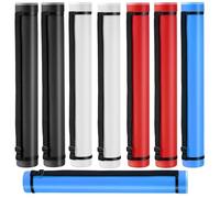 ToiULik Lot de 8 tubes extensibles pour affiches avec bandoulière, porte-documents en plastique, extensible de 61 à 101,6 cm, tubes de documents portables pour œuvres d'art, plans, dessins et