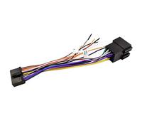 Toiumops Cable Adaptateur Connecteur de câble Adaptateur de Harnais 20 Broches à ISO Fils Accessoires universels pour autoradio à écran rétractable DIN