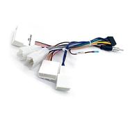 Toiumops Cable Adaptateur pour Toyota Avensis Tundra Vios, 16 Broches pour Android Faisceau de câbles d'alimentation de câble d'autoradio