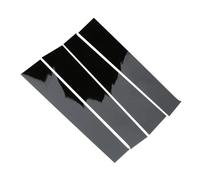 Toiumops Garnitures De Pilier Fenêtre De Voiture pour Dodge Ram 1500/2500/3500 Crew Cab 2009-2018, 4 pièces Autocollant de Garniture de fenêtre de Porte Noir Brillant