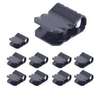 Toiumops Voiture Clips Boucle de Garde-Boue Universelle en Forme de U pour Voiture, Protection Contre Les éclaboussures, passages de Roue, Panneaux de Pare-Chocs, Clips de Fixation (30 pièces, Noir)