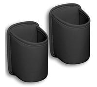 Toivize 2PCS Porte Gobelet Voiture Universel, Support Gobelet Auto en Cuir PU pour Porte ou Siège Arrière, Clip-on Porte Bouteille et Organisateur de Rangement, Noir
