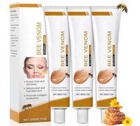 Toivize 3pcs Crème Anti-Rides au Venin d'Abeille, Bee Venom Crème Hydratante et Raffermissante Visage et Cou, Soin Anti-Âge pour Lisser Rides & Ridules, Convient à Tous Types de Peau, 20g par Tube