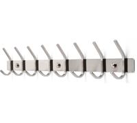 TOJ Living Penderie murale - 62CM - 16 crochets - Crochets de penderie - Crochets de penderie - Crochets de penderie muraux - Penderie - Penderie murale - Support mural pour penderie - Crochets muraux
