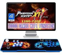 TOJASDN 10000 jeux en 1 Pandoras Box Arcade Console de jeu, machine d'arcade 3D double bâton WiFi pour PC, projecteur et TV, liste des favoris, 4 joueurs en ligne